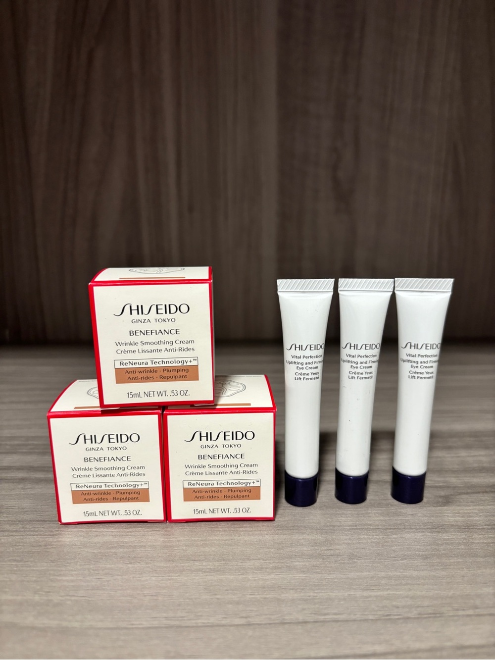 Shiseido Anti-Aging Set Benefiance Cream 45ml➕Vital Perfection Eye Cream 15ml